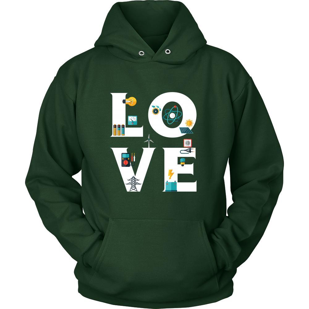 Electrician - LOVE Electrician -Profession/Job Shirt-T-shirt-Teelime | shirts-hoodies-mugs