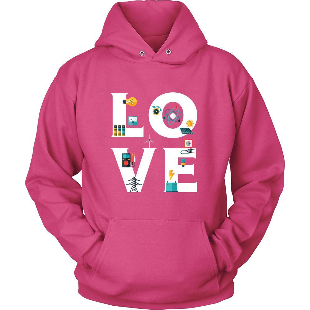 Electrician - LOVE Electrician -Profession/Job Shirt-T-shirt-Teelime | shirts-hoodies-mugs
