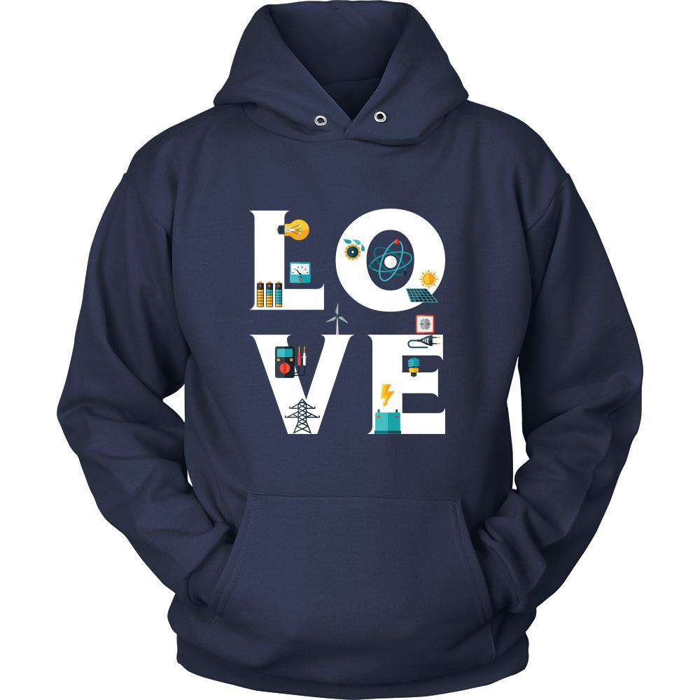 Electrician - LOVE Electrician -Profession/Job Shirt-T-shirt-Teelime | shirts-hoodies-mugs