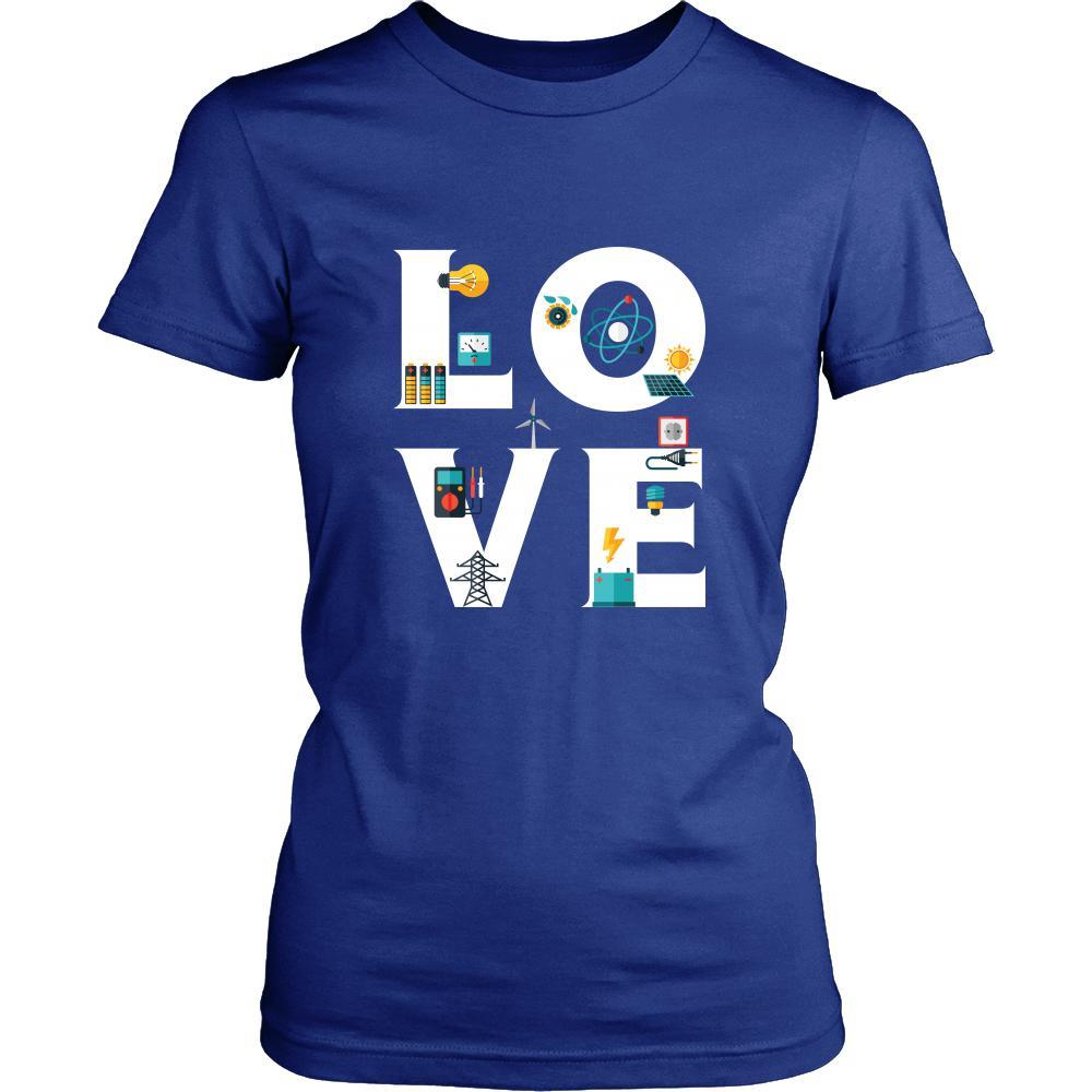 Electrician - LOVE Electrician -Profession/Job Shirt-T-shirt-Teelime | shirts-hoodies-mugs