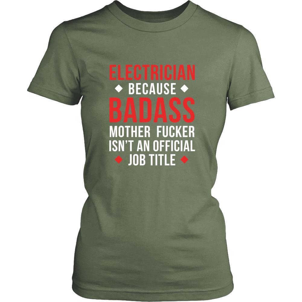 Electrician Shirt - Electrician because badass mother fucker isn't an official job title - Profession Gift-T-shirt-Teelime | shirts-hoodies-mugs