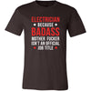 Electrician Shirt - Electrician because badass mother fucker isn't an official job title - Profession Gift-T-shirt-Teelime | shirts-hoodies-mugs