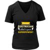 Electrician Shirt - I'm an Electrician, what's your superpower? - Profession Gift-T-shirt-Teelime | shirts-hoodies-mugs