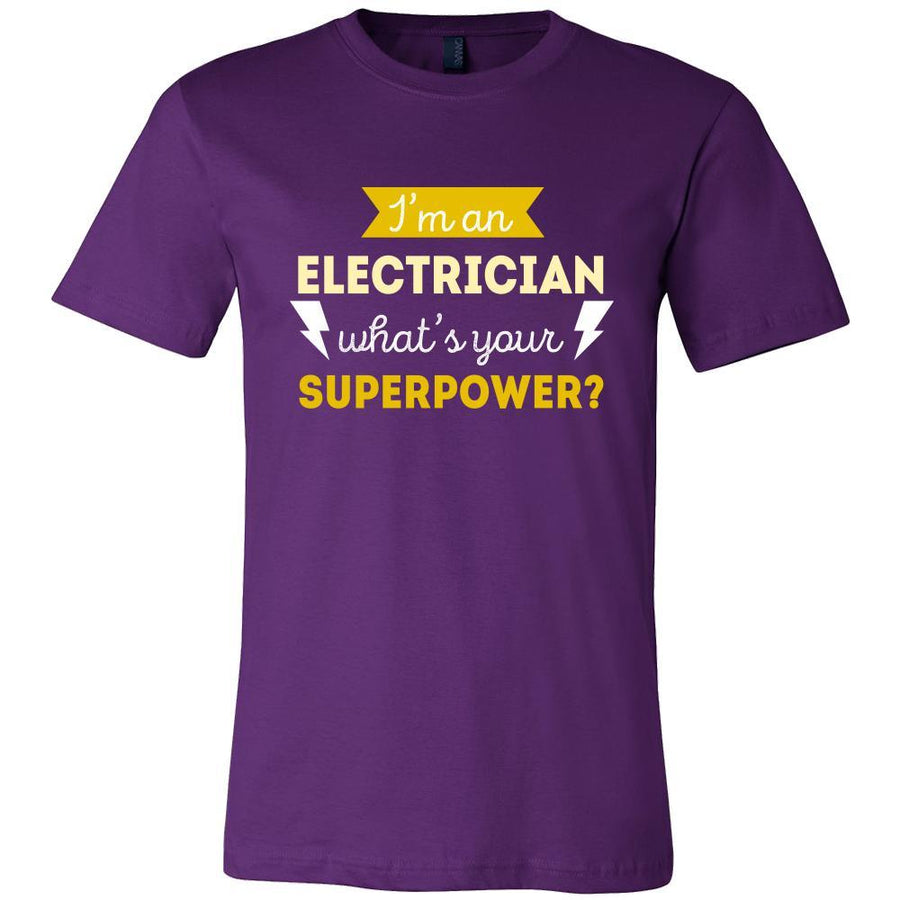 Electrician Shirt - I'm an Electrician, what's your superpower? - Profession Gift-T-shirt-Teelime | shirts-hoodies-mugs
