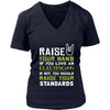 Electrician Shirt - Raise your hand if you love Electrician, if not raise your standards - Profession Gift-T-shirt-Teelime | shirts-hoodies-mugs