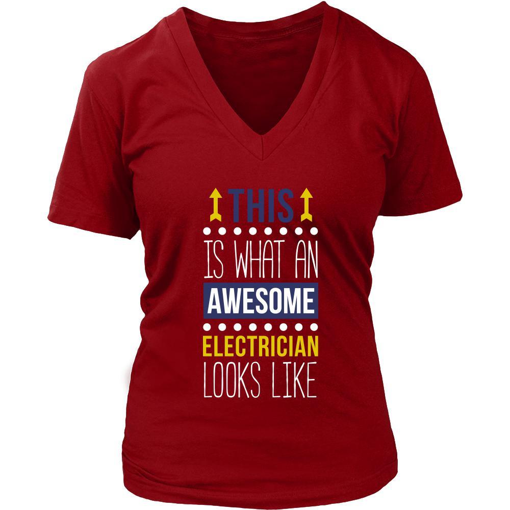 Electrician Shirt - This is what an awesome Electrician looks like - Profession Gift-T-shirt-Teelime | shirts-hoodies-mugs