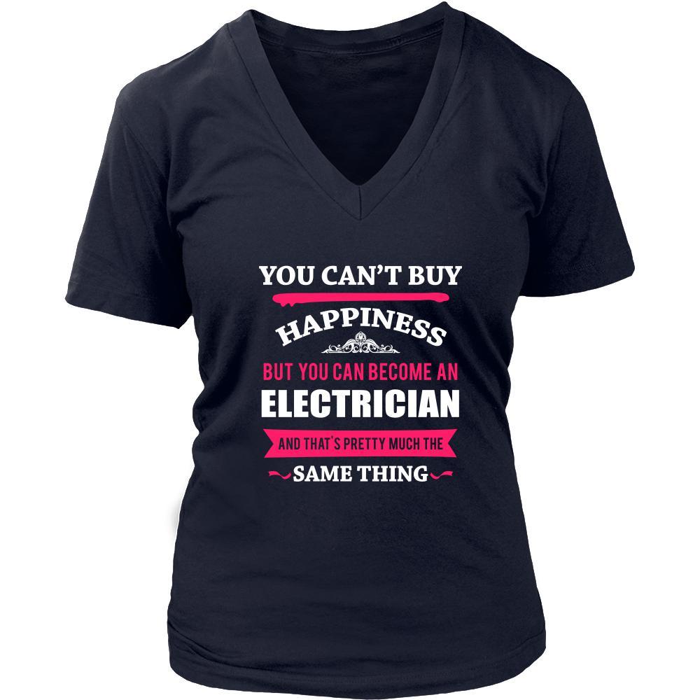 Electrician Shirt - You can't buy happiness but you can become a Electrician and that's pretty much the same thing Profession-T-shirt-Teelime | shirts-hoodies-mugs