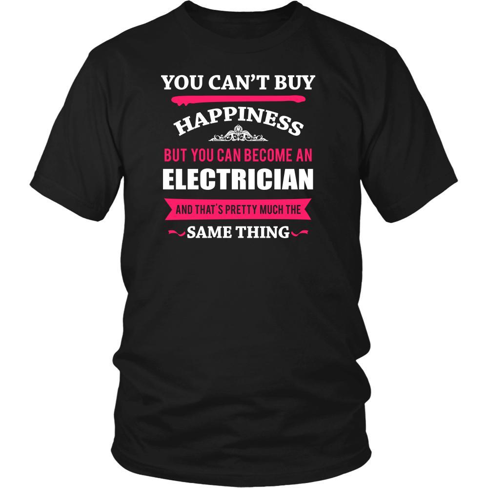 Electrician Shirt - You can't buy happiness but you can become a Electrician and that's pretty much the same thing Profession-T-shirt-Teelime | shirts-hoodies-mugs