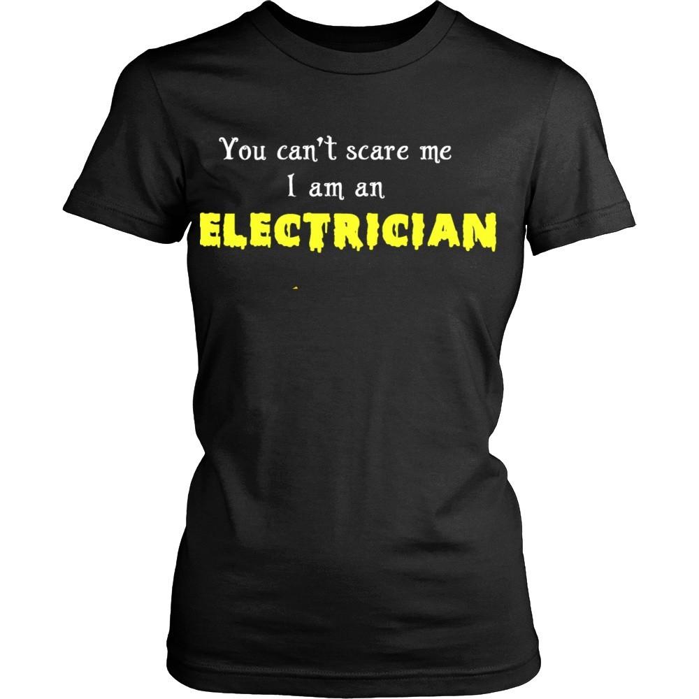 Electrician T Shirt - You can't scare me I am an Electrician T Shirt-T-shirt-Teelime | shirts-hoodies-mugs
