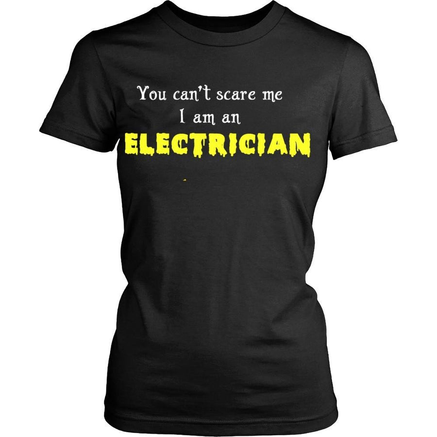Electrician T Shirt - You can't scare me I am an Electrician T Shirt-T-shirt-Teelime | shirts-hoodies-mugs