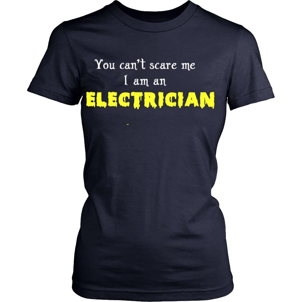Electrician T Shirt - You can't scare me I am an Electrician T Shirt-T-shirt-Teelime | shirts-hoodies-mugs