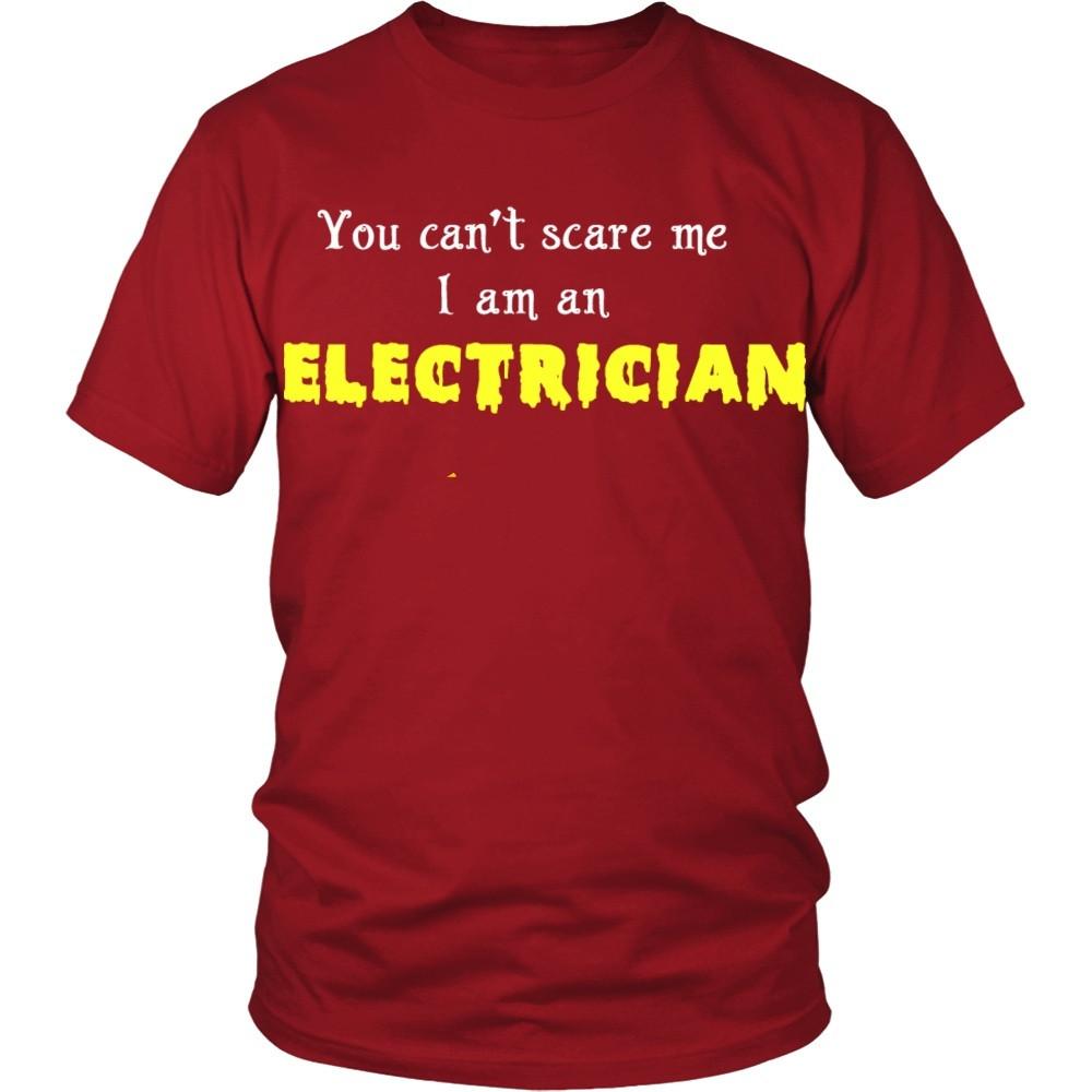 Electrician T Shirt - You can't scare me I am an Electrician T Shirt-T-shirt-Teelime | shirts-hoodies-mugs