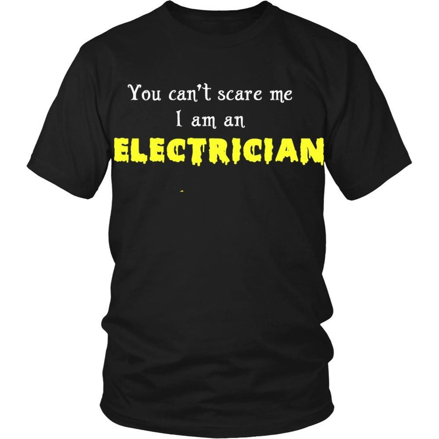 Electrician T Shirt - You can't scare me I am an Electrician T Shirt-T-shirt-Teelime | shirts-hoodies-mugs