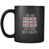 Engineer I'm good with math. 11oz Black Mug-Drinkware-Teelime | shirts-hoodies-mugs