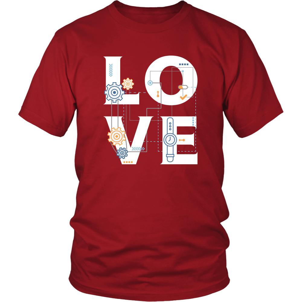 Engineer - LOVE Engineer - Profession/Job Shirt - Teelime | Unique t-shirts