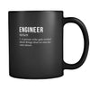 Engineer mug - Engineer noun- Engineer coffee mug Engineer coffee cup (11oz) Black-Drinkware-Teelime | shirts-hoodies-mugs