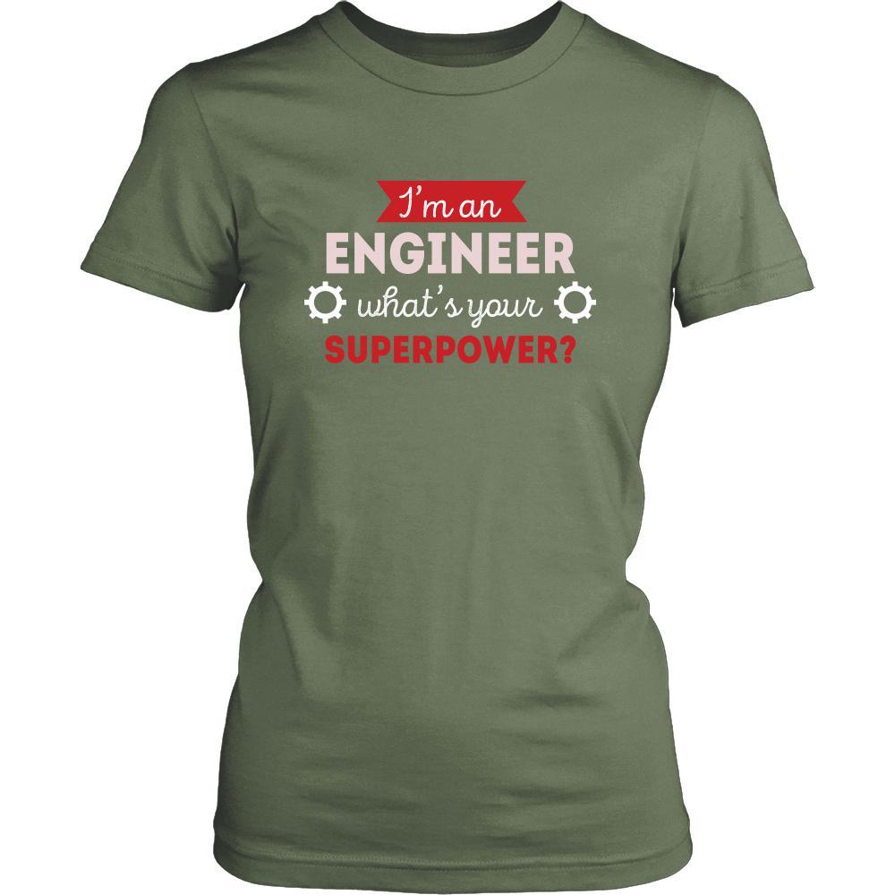 Engineer Shirt - I'm an Engineer, what's your superpower? - Profession Gift-T-shirt-Teelime | shirts-hoodies-mugs