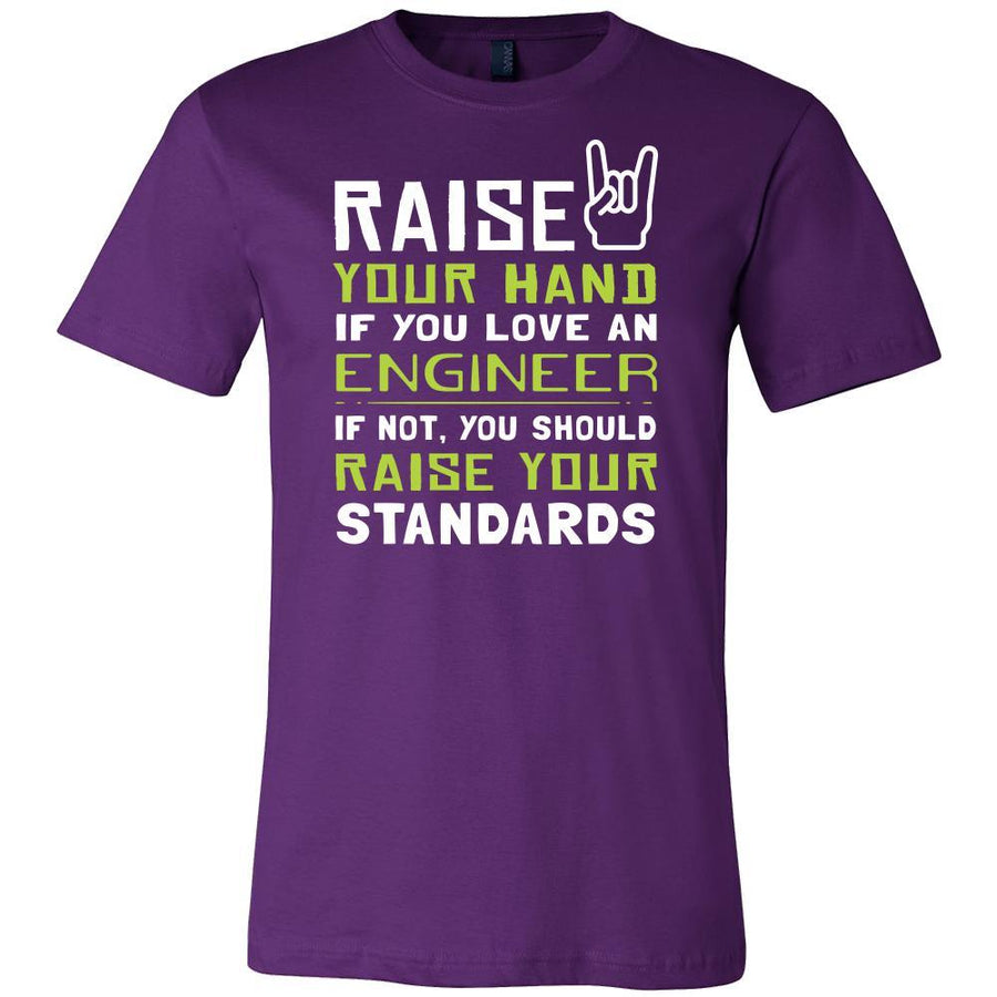 Engineer Shirt - Raise your hand if you love Engineer, if not raise your standards - Profession Gift-T-shirt-Teelime | shirts-hoodies-mugs
