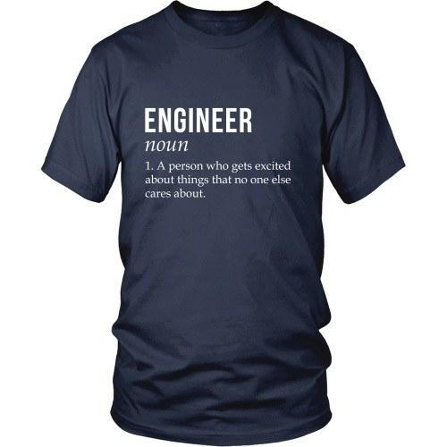 Engineer T Shirt - A person who gets excited about things that no one else cares about-T-shirt-Teelime | shirts-hoodies-mugs