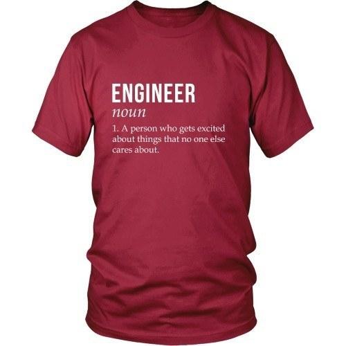 Engineer T Shirt - A person who gets excited about things that no one else cares about-T-shirt-Teelime | shirts-hoodies-mugs