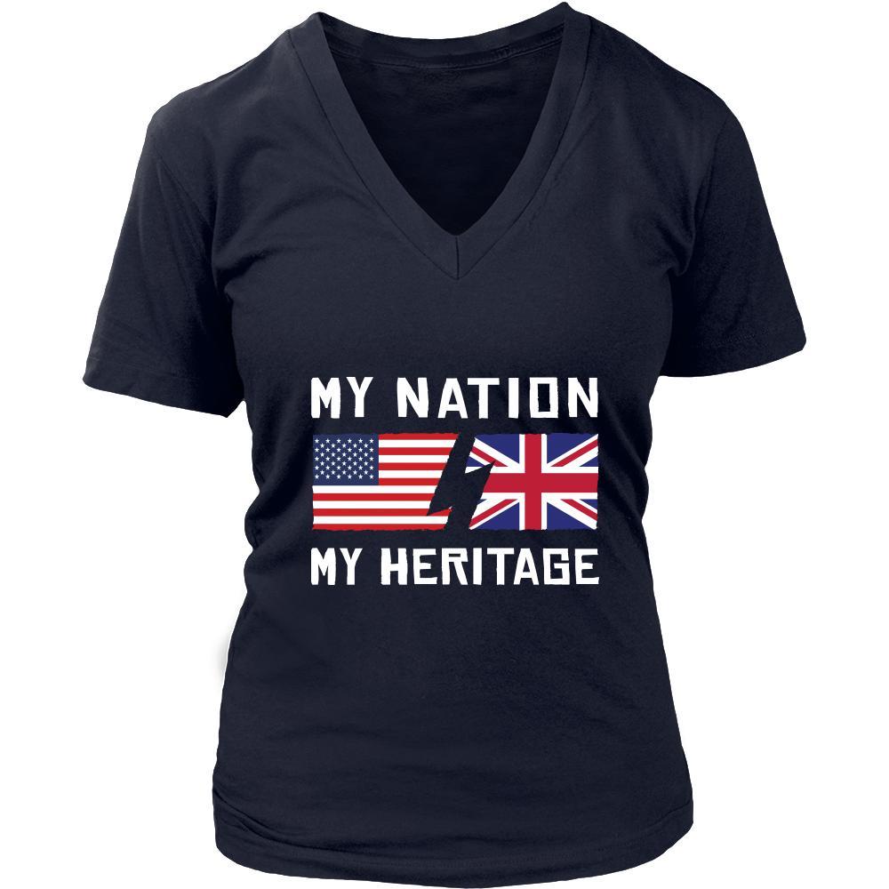 English Shirt - My Nation - My Heritage - Native Great Britain Roots Gift-T-shirt-Teelime | shirts-hoodies-mugs
