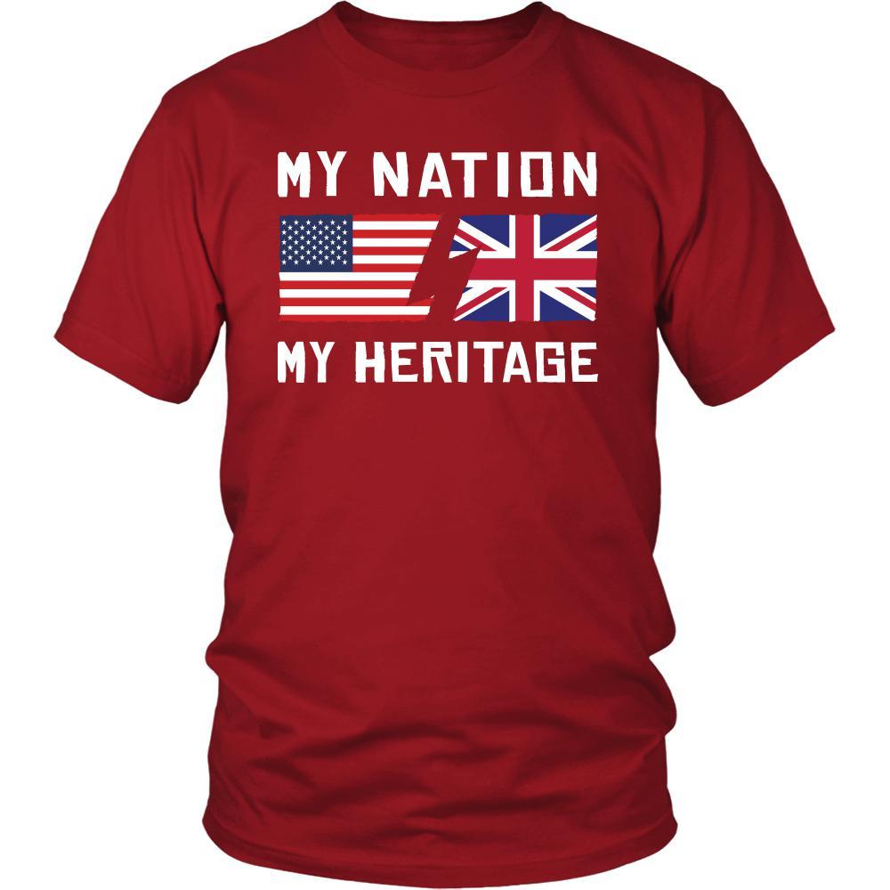 English Shirt - My Nation - My Heritage - Native Great Britain Roots Gift-T-shirt-Teelime | shirts-hoodies-mugs