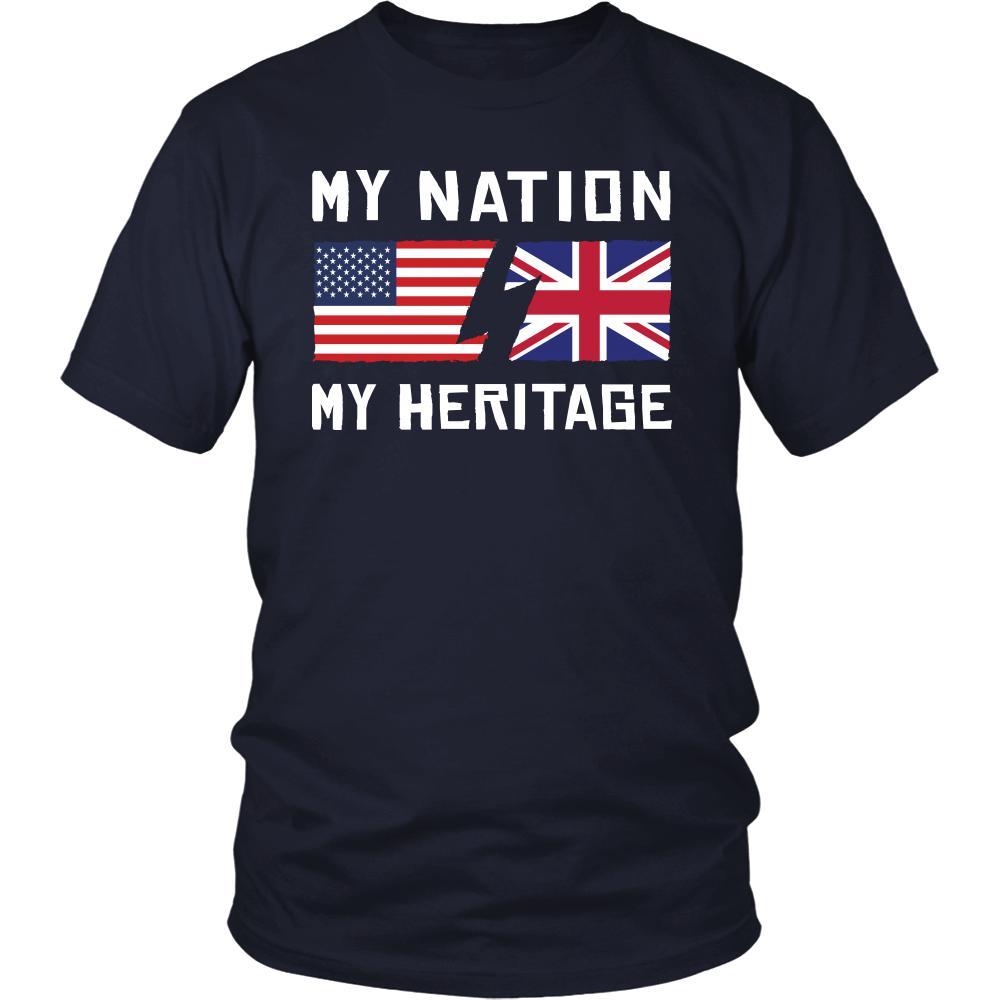 English Shirt - My Nation - My Heritage - Native Great Britain Roots Gift-T-shirt-Teelime | shirts-hoodies-mugs