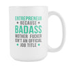 Entrepreneur mug - Badass Entrepreneur mug - coffee cup (15oz) White-Drinkware-Teelime | shirts-hoodies-mugs