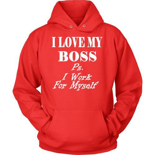 Entrepreneurs T Shirt - I love my Boss-T-shirt-Teelime | shirts-hoodies-mugs