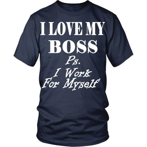 Entrepreneurs T Shirt - I love my Boss-T-shirt-Teelime | shirts-hoodies-mugs