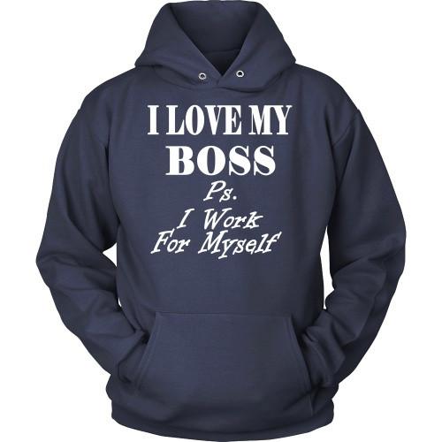 Entrepreneurs T Shirt - I love my Boss-T-shirt-Teelime | shirts-hoodies-mugs