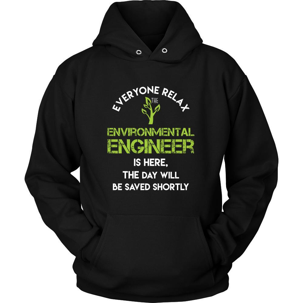 Environmental Engineer Shirt - Everyone relax the Environmental Engineer is here, the day will be save shortly - Profession Gift-T-shirt-Teelime | shirts-hoodies-mugs