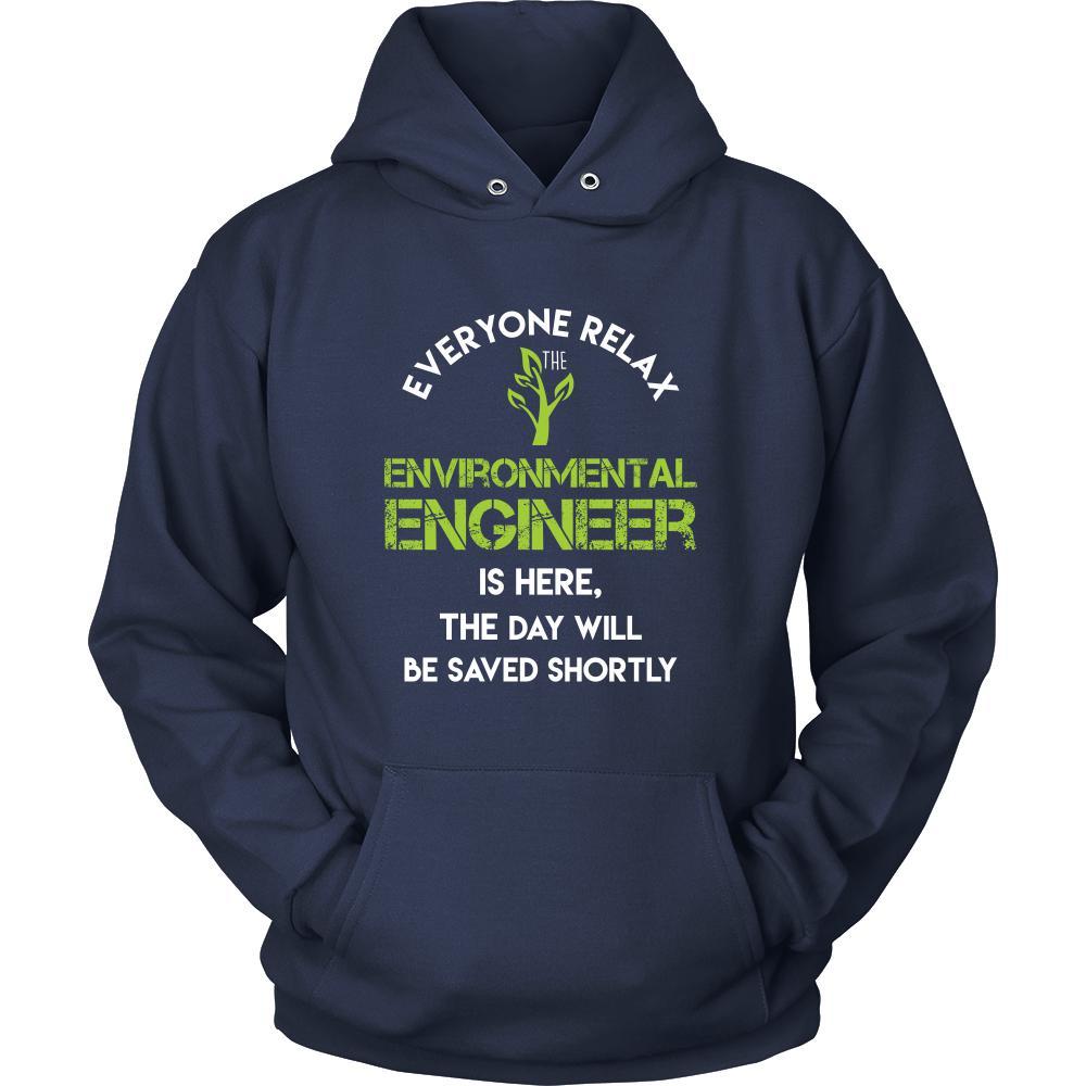 Environmental Engineer Shirt - Everyone relax the Environmental Engineer is here, the day will be save shortly - Profession Gift-T-shirt-Teelime | shirts-hoodies-mugs