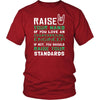 Environmental Engineer Shirt - Raise your hand if you love Environmental Engineer, if not raise your standards - Profession Gift-T-shirt-Teelime | shirts-hoodies-mugs