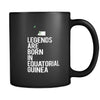 Equatorial Guinea Legends are born in Equatorial Guinea 11oz Black Mug-Drinkware-Teelime | shirts-hoodies-mugs