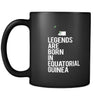 Equatorial Guinea Legends are born in Equatorial Guinea 11oz Black Mug-Drinkware-Teelime | shirts-hoodies-mugs