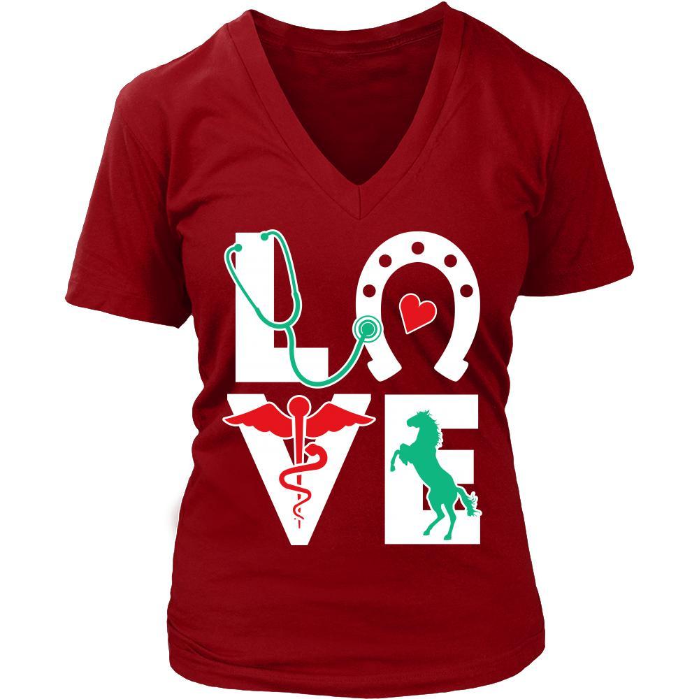 Equine Vet Tech Love-T-shirt-Teelime | shirts-hoodies-mugs