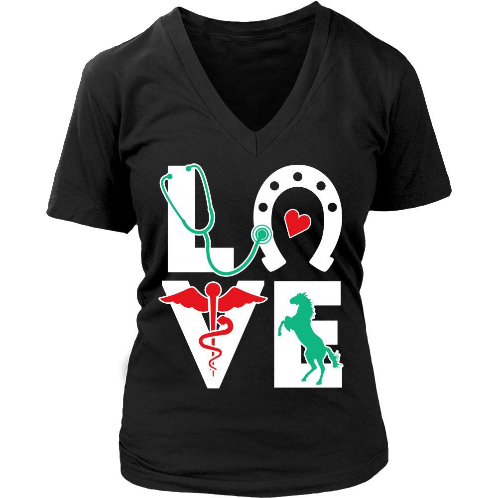 Equine Vet Tech Love-T-shirt-Teelime | shirts-hoodies-mugs
