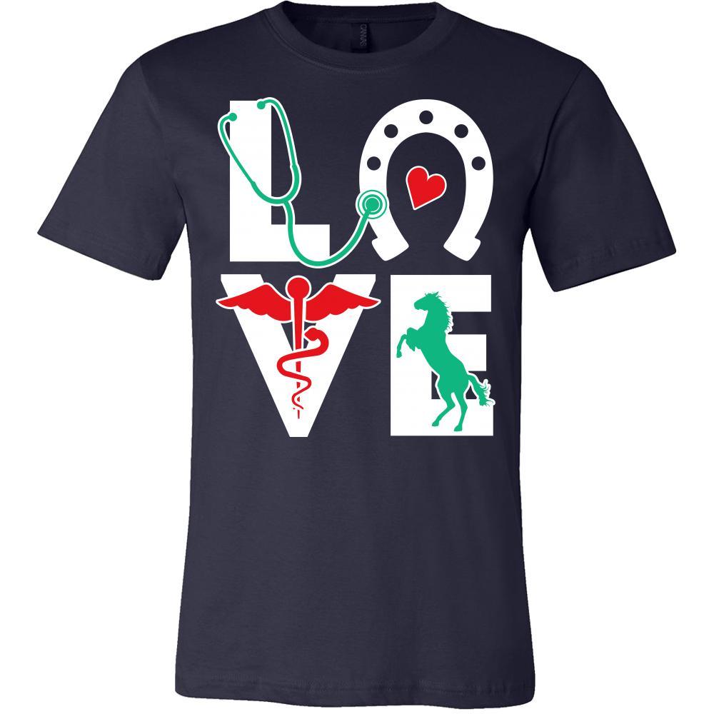 Equine Vet Tech Love-T-shirt-Teelime | shirts-hoodies-mugs