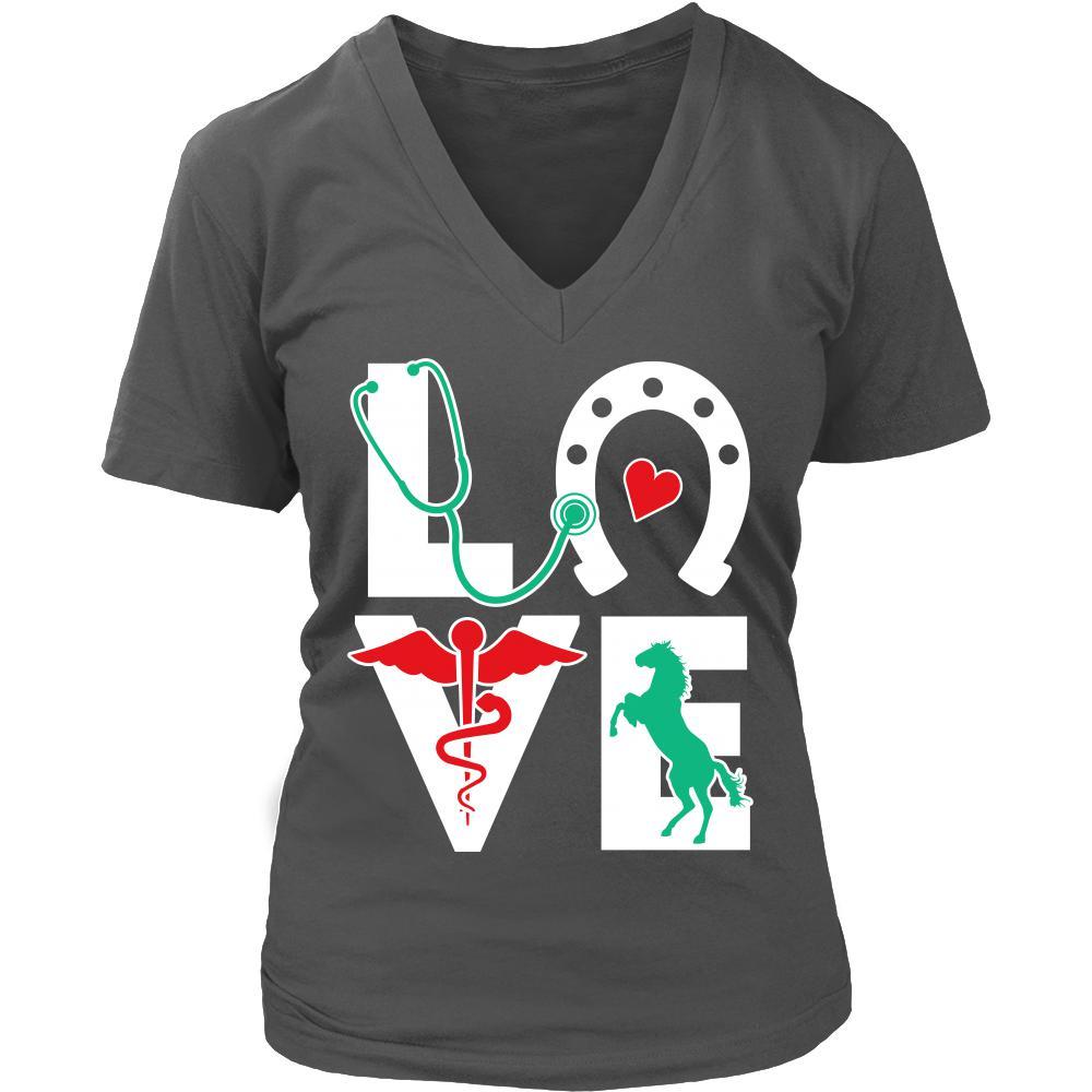 Equine Vet Tech Love-T-shirt-Teelime | shirts-hoodies-mugs
