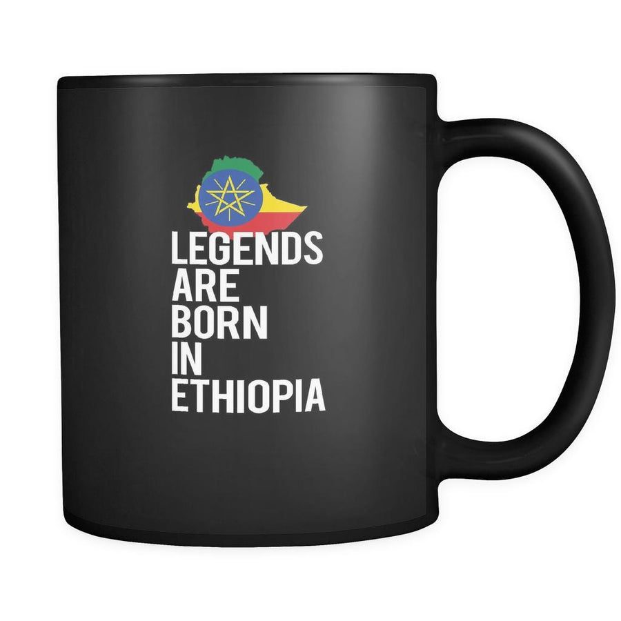 Ethiopia Legends are born in Ethiopia 11oz Black Mug-Drinkware-Teelime | shirts-hoodies-mugs