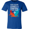 Every Patient Leaves a pawpring on my heart - Royal Blue-T-shirt-Teelime | shirts-hoodies-mugs