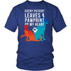 Every Patient Leaves a pawpring on my heart - Royal Blue-T-shirt-Teelime | shirts-hoodies-mugs