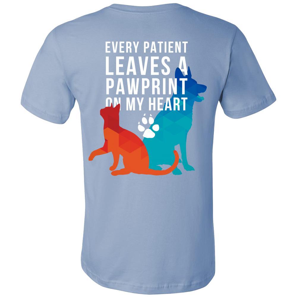 Every Patient Leaves a Pawprint on my Heart - Tharp Animal Health Care-T-shirt-Teelime | shirts-hoodies-mugs