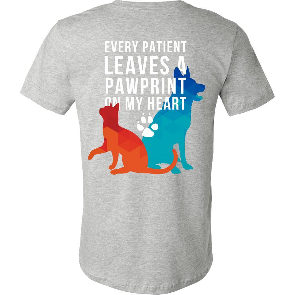 Every Patient Leaves a Pawprint on my Heart - Tharp Animal Health Care-T-shirt-Teelime | shirts-hoodies-mugs