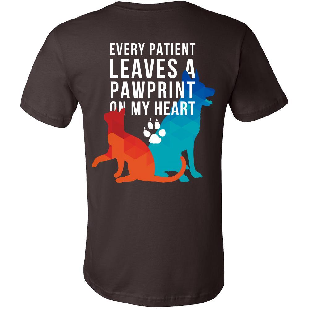 Every Patient Leaves a Pawprint on my Heart - Tharp Animal Health Care-T-shirt-Teelime | shirts-hoodies-mugs