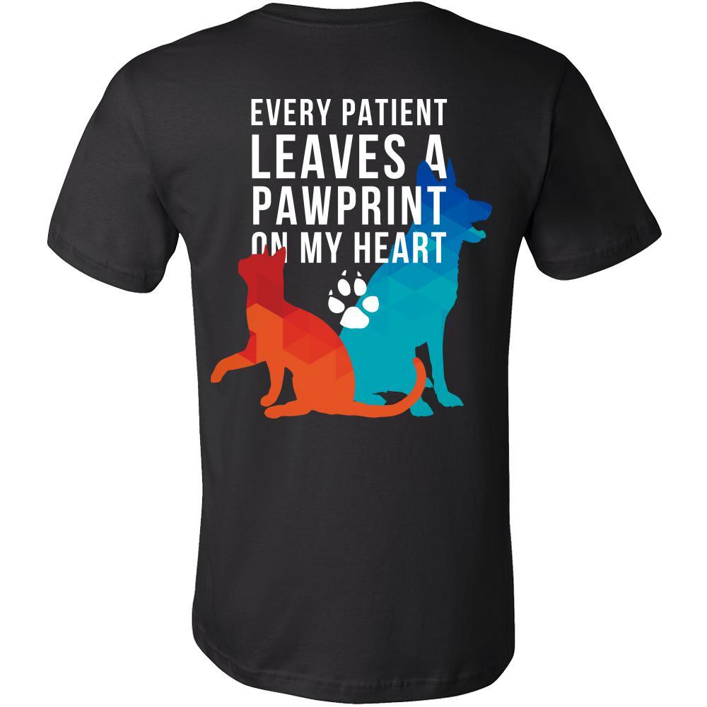 Every Patient Leaves a Pawprint on my Heart - Tharp Animal Health Care-T-shirt-Teelime | shirts-hoodies-mugs