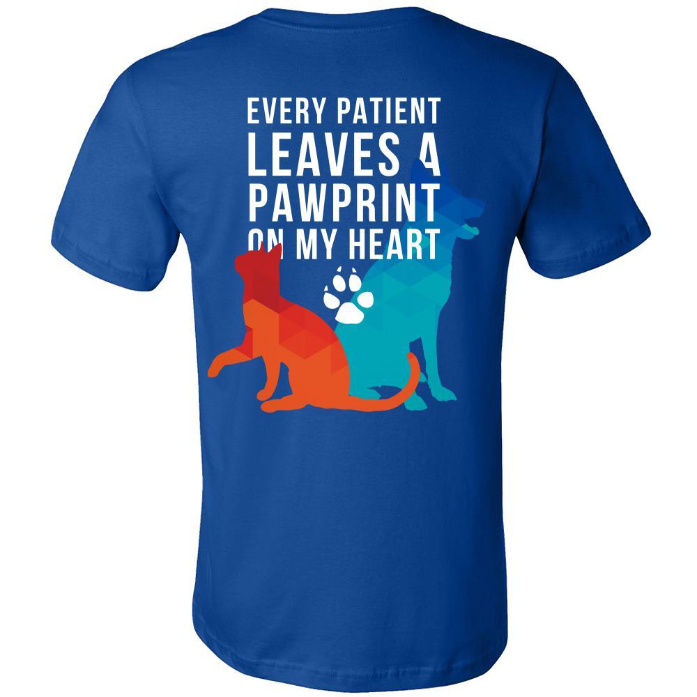 Every Patient Leaves a Pawprint on my Heart - Tharp Animal Health Care-T-shirt-Teelime | shirts-hoodies-mugs