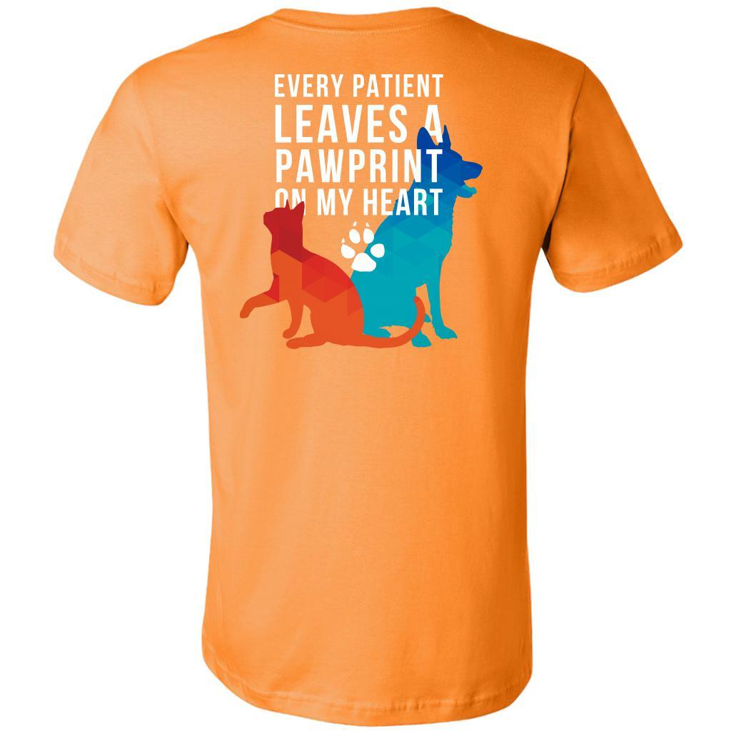 Every Patient Leaves a Pawprint on my Heart - Tharp Animal Health Care-T-shirt-Teelime | shirts-hoodies-mugs