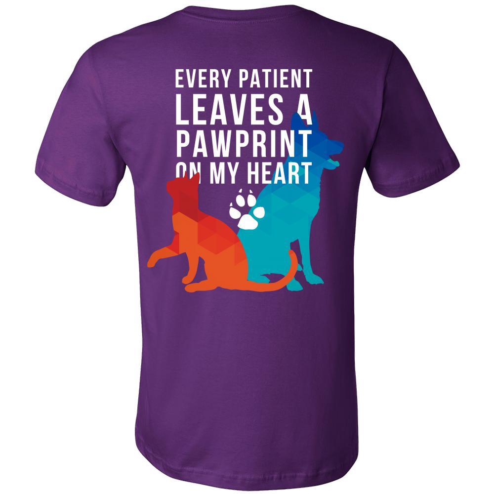 Every Patient Leaves a Pawprint on my Heart - Tharp Animal Health Care-T-shirt-Teelime | shirts-hoodies-mugs